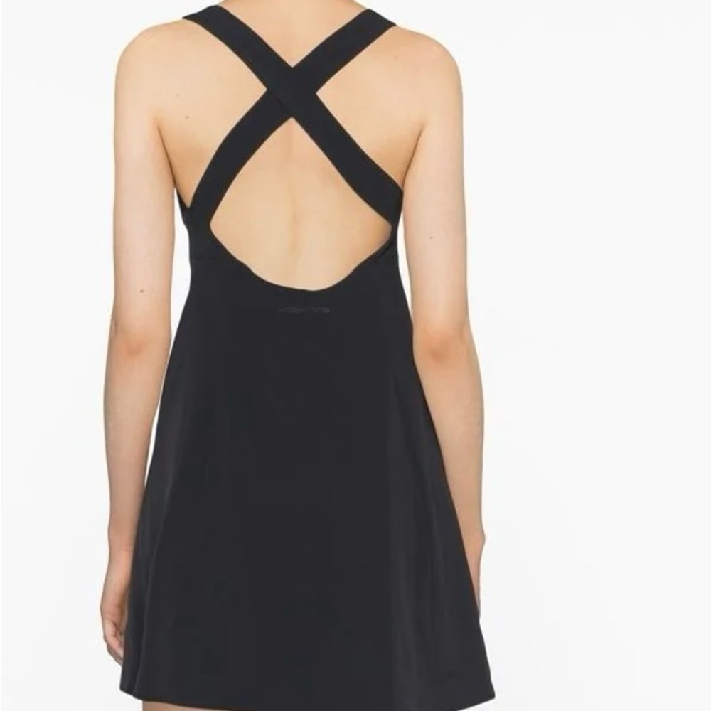 Outdoor Voices Cross Back Dress - Black Medium